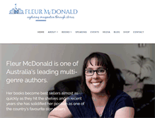 Tablet Screenshot of fleurmcdonald.com